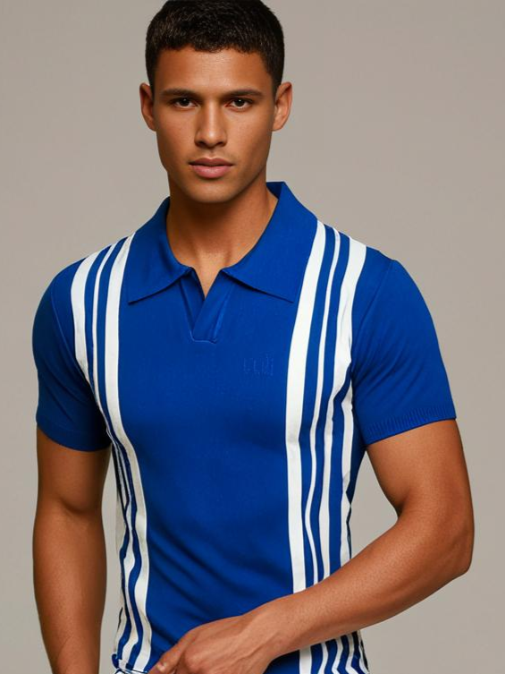 York Patterned Stretch Polo