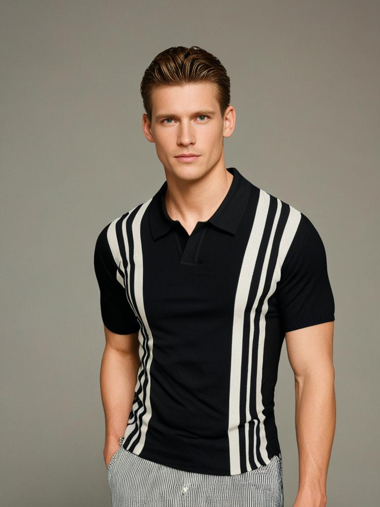York Patterned Stretch Polo