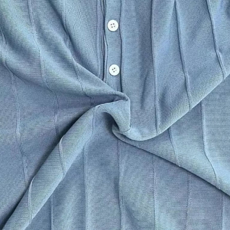 Men'S Short-Sleeved Polo Shirt with Lapel Collar, Business Casual Style, Pure Color Sweater, New Fashionable Design, plus Size
