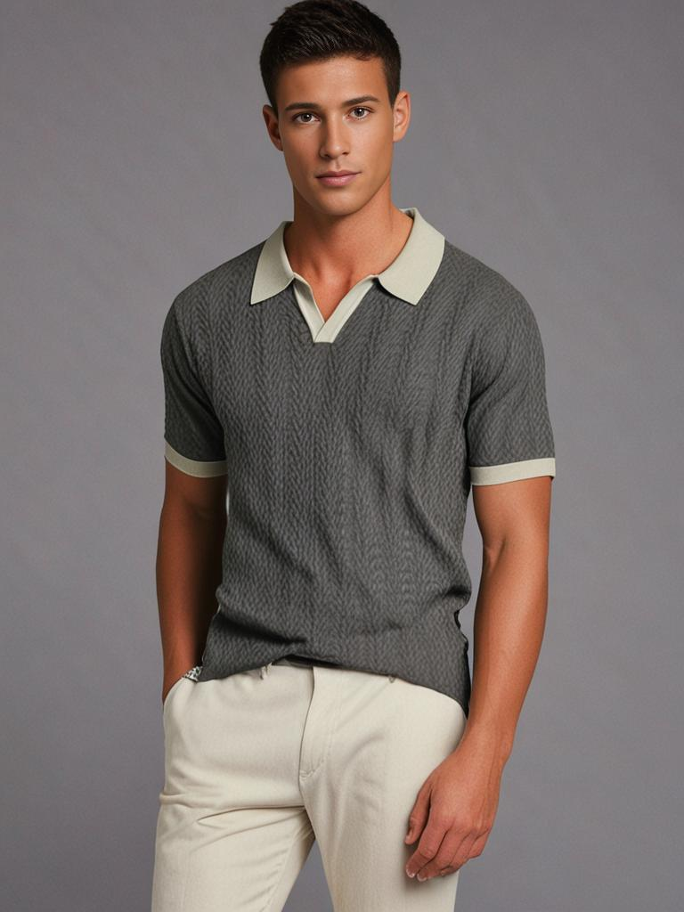 Mallorca Textured Stretch Polo