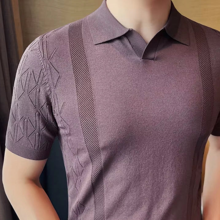 Men Stylish Polo Shirt - Short Sleeve with Classic Design - Perfect Casual and Sporty Looks - Comfortable Fit for Everyday Wear