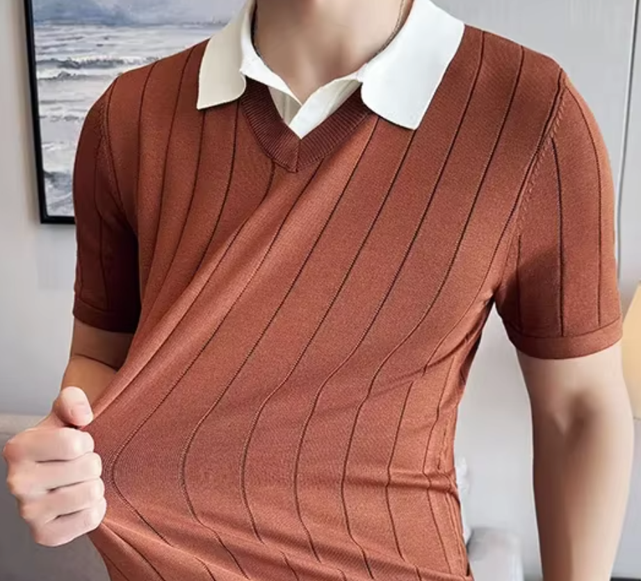 Monte Carlo Patterned Stretch Polo