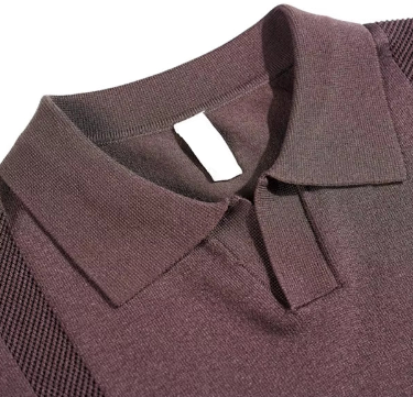 Singapore Patterned Stretch Polo