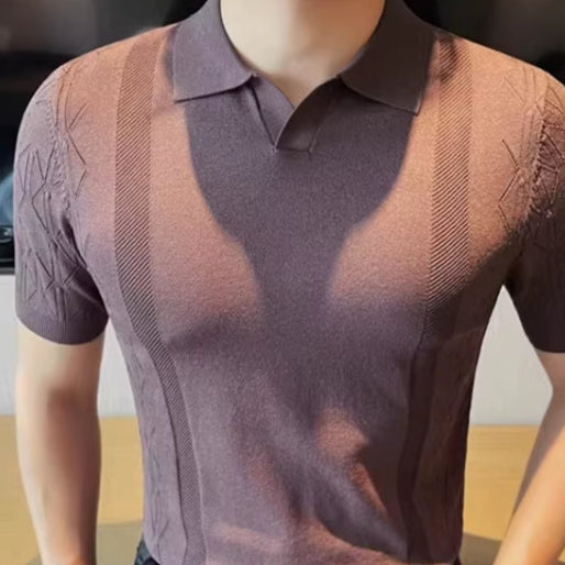 Men Stylish Polo Shirt - Short Sleeve with Classic Design - Perfect Casual and Sporty Looks - Comfortable Fit for Everyday Wear