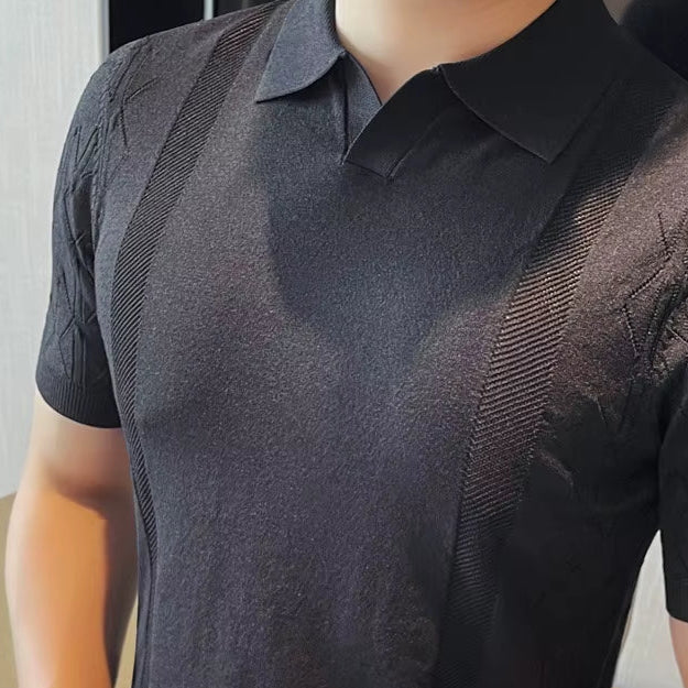 Men Stylish Polo Shirt - Short Sleeve with Classic Design - Perfect Casual and Sporty Looks - Comfortable Fit for Everyday Wear